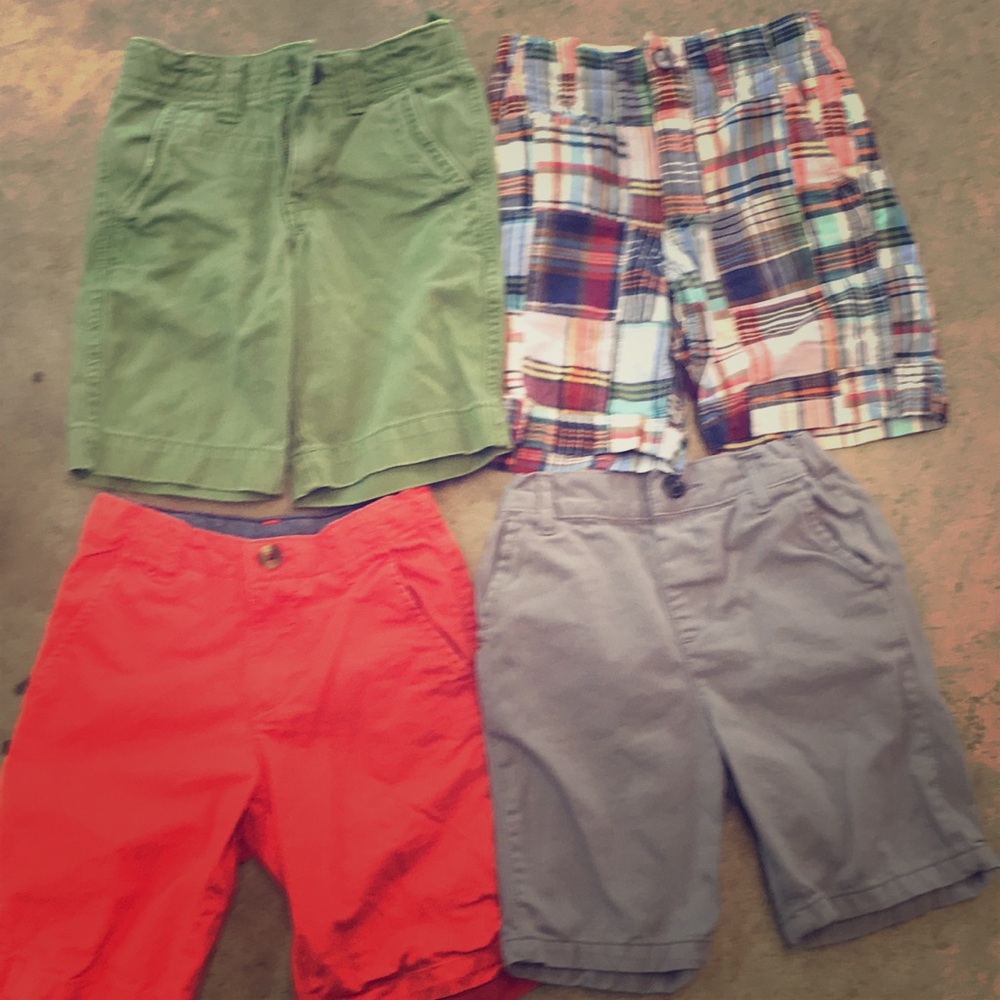 4 Pairs of boys shorts.